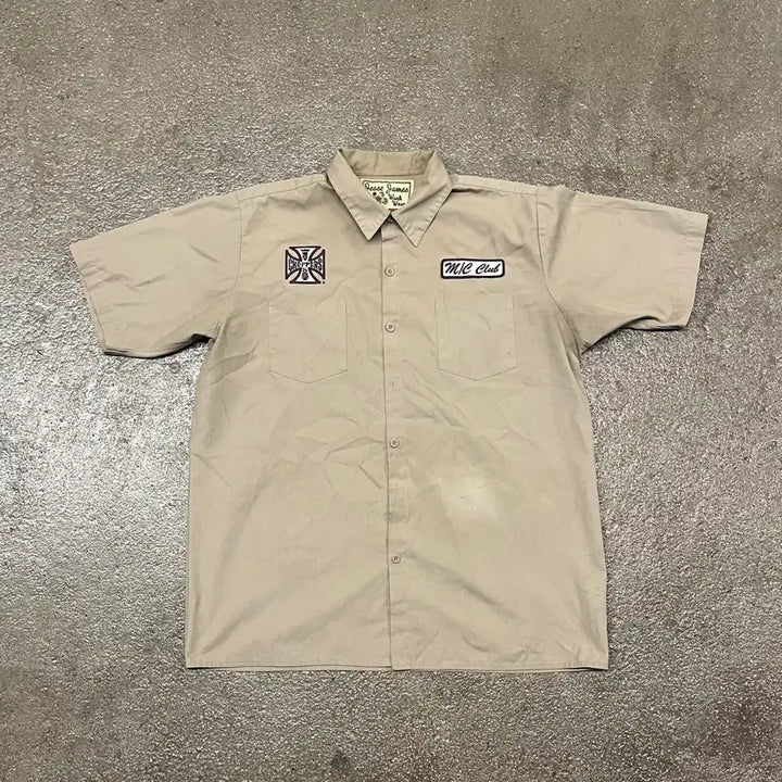 [BUNJANG] West Coast Choppers Embroidered Shirt / 00s 웨스트코스트차퍼스 셔츠 (105)