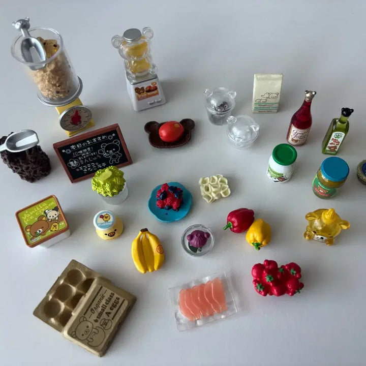 [BUNJANG] Rilakkuma Food Miniature Figure Set / 리락쿠마 음식 미니어처 피규어세트