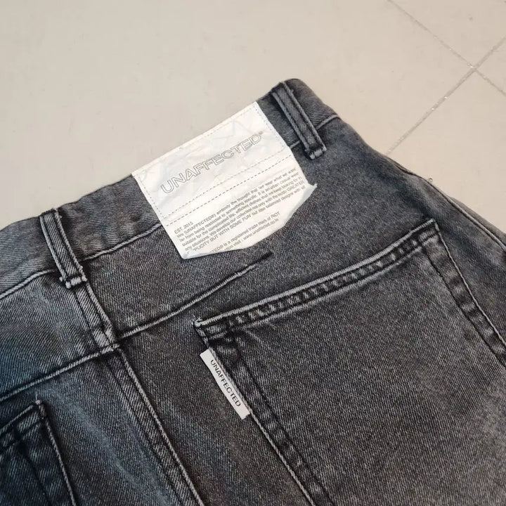 [BUNJANG] Unaffected Washed Denim Wide Pants / 언어펙티드 워싱 데님 와이드 팬츠