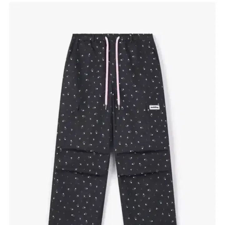 [SOLD OUT] 마블링 플라워 파라슈트 팬츠 블랙