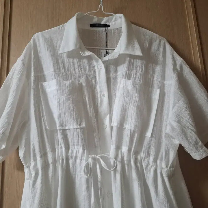 [BUNJANG] White Shirt Dress / 셔츠롱원피스