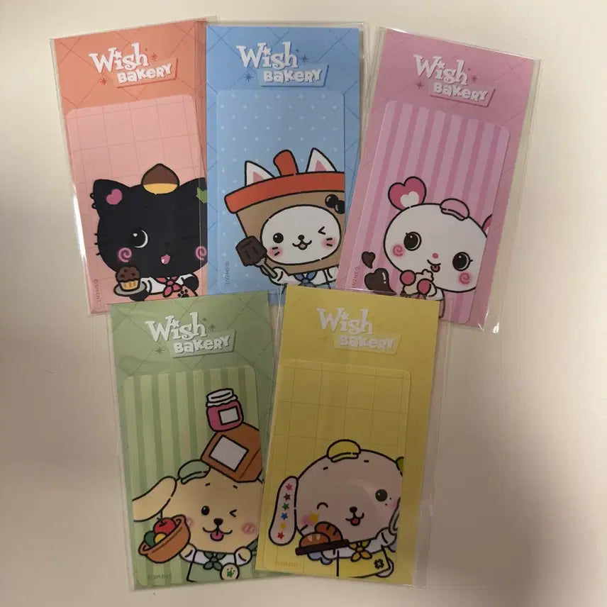 [SOLD OUT] 엔시티 위시 베이커리 카드 스티커(쿠리 버블냥 팡이 댕트리버 룐룐)