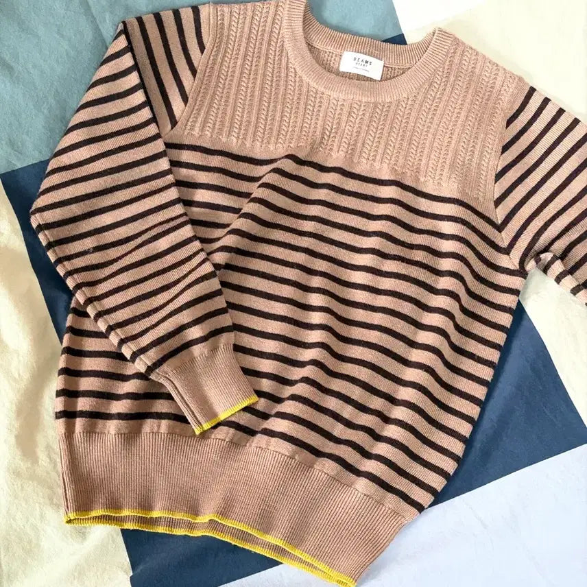 [BUNJANG] BEAMS Heart Wool Blend Knit Sweater / 빔즈 하트 울혼방 니트 FREE