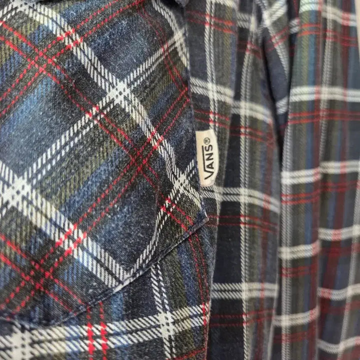 [BUNJANG] Vans Two-Pocket Snap Check Shirt L / 반스 투포켓 스냅 체크 셔츠 L
