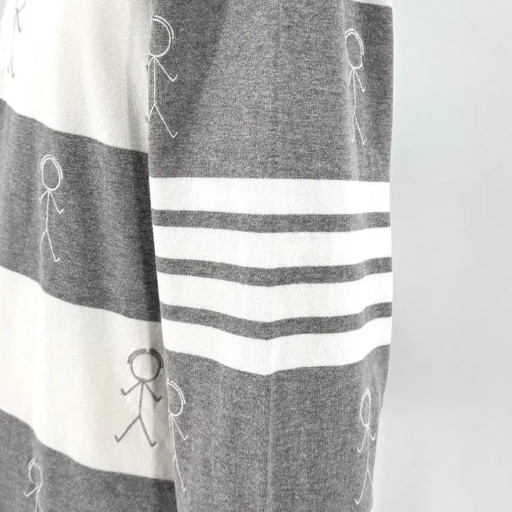 [BUNJANG] Thom Browne PK Long Sleeve Polo Shirt / [4사이즈] 톰브라운 사선 PK 긴팔 카라티 티셔츠 (MJP073E)