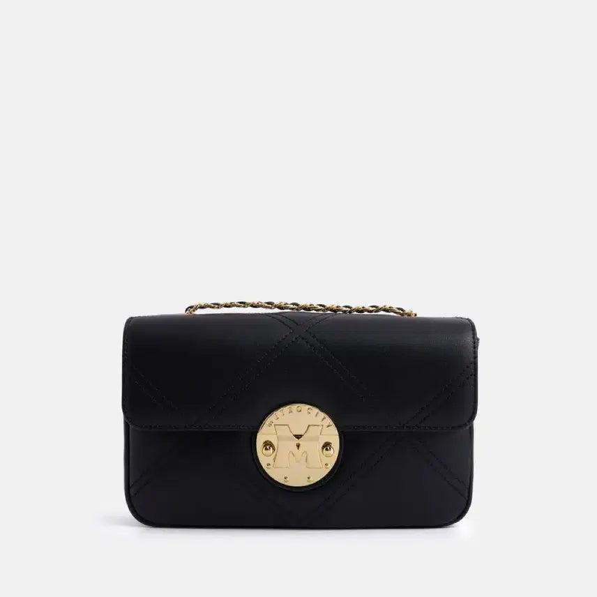 [BUNJANG] Metrocity Quilted Chain Shoulder Bag / 메트로시티 블랙 퀼팅 체인백
