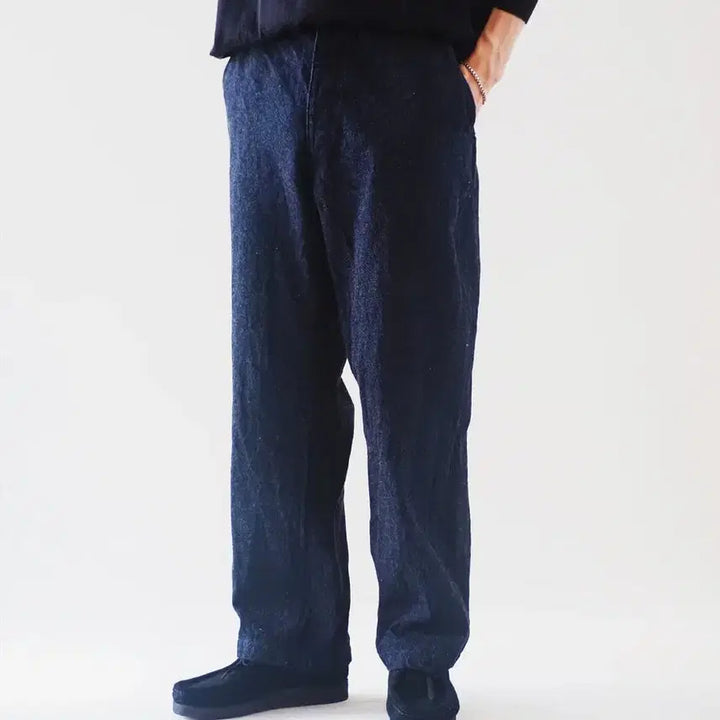 [BUNJANG] Komori Denim Over Pants / [일본 3사이즈/32인치] 코모리 데님 오버 팬츠 - COMOLI