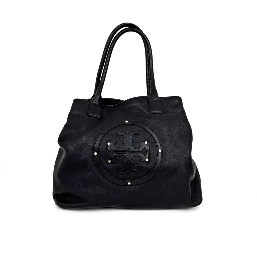 [BUNJANG] Tory Burch Black Leather Shopper Tote Bag / 토리버치 블랙 레더 쇼퍼백 토트백