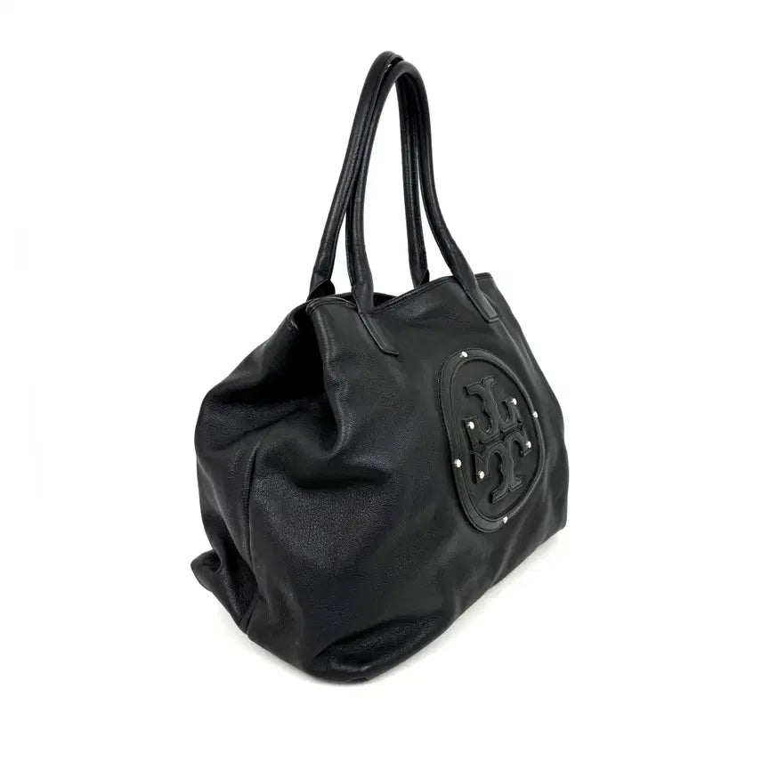 [BUNJANG] Tory Burch Black Leather Shopper Tote Bag / 토리버치 블랙 레더 쇼퍼백 토트백