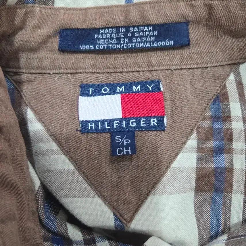 [BUNJANG] Tommy Hilfiger Vintage Check Shirt / 타미힐피거 빈티지 월계수 체크셔츠
