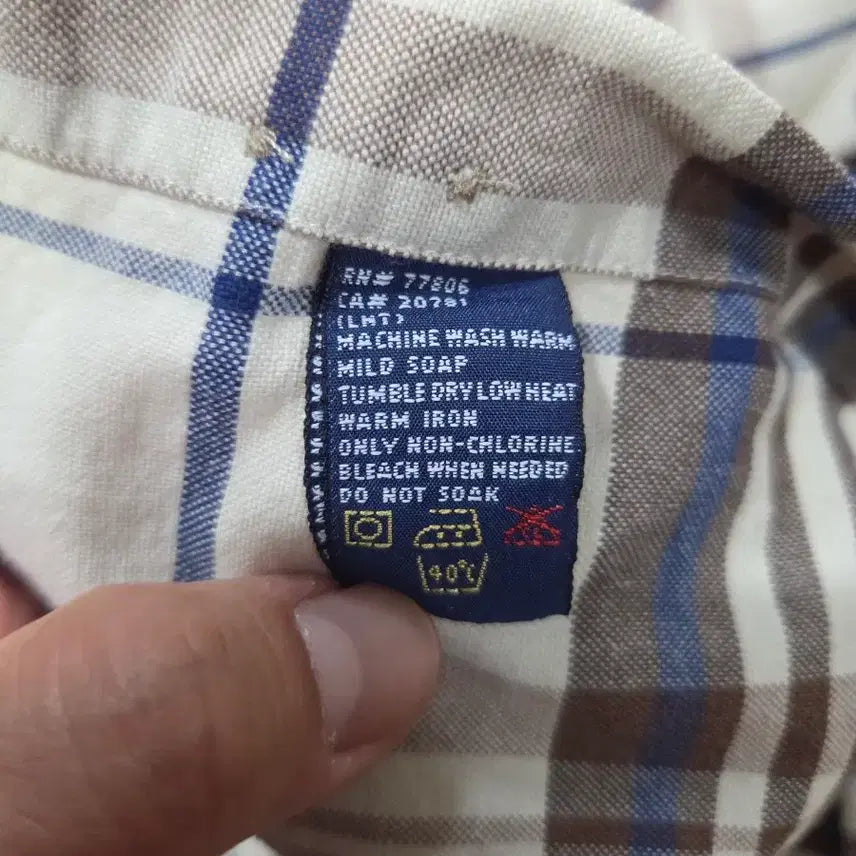 [BUNJANG] Tommy Hilfiger Vintage Check Shirt / 타미힐피거 빈티지 월계수 체크셔츠