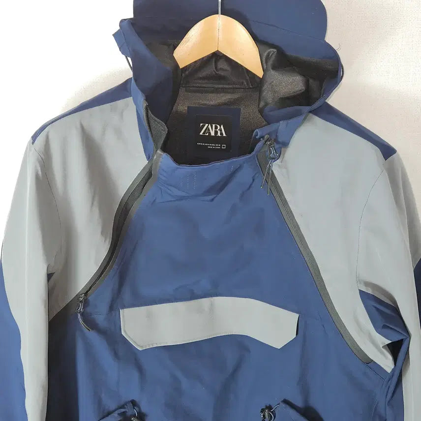 [BUNJANG] ZARA European Dual Way Pullover Shell Anorak Tech Jacket / 자라 ZARA 유럽판 듀얼웨이 고어텍스방수 쉘 아노락 테크 바람막이 자켓