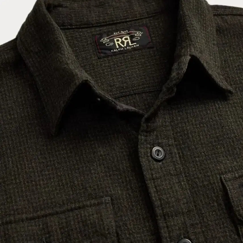 [SOLD OUT] RRL 마이크로 체크 브러시드 워크 셔츠