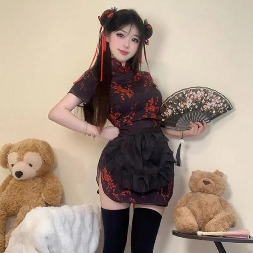 [BUNJANG] 졸업사진 졸사 메이드복 치파오  대여 코스프레 / 졸업사진 졸사 메이드복 치파오  대여 코스프레