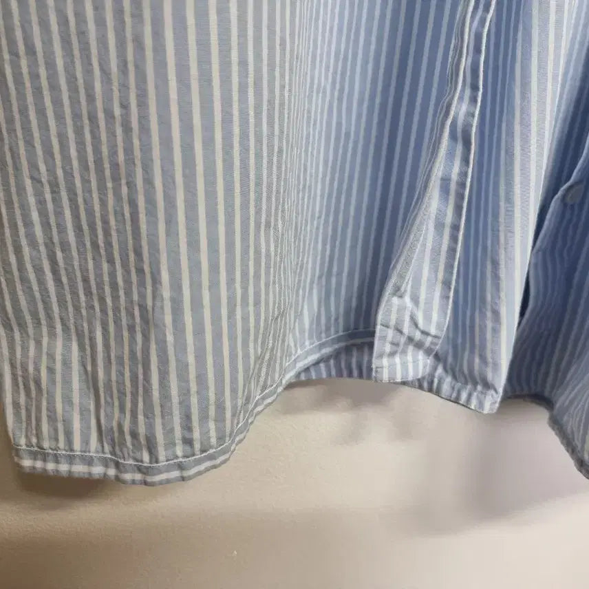 [BUNJANG] COS Striped Collar Shirt / * 코스 반팔 카라 셔츠 95~100  사이즈 추천