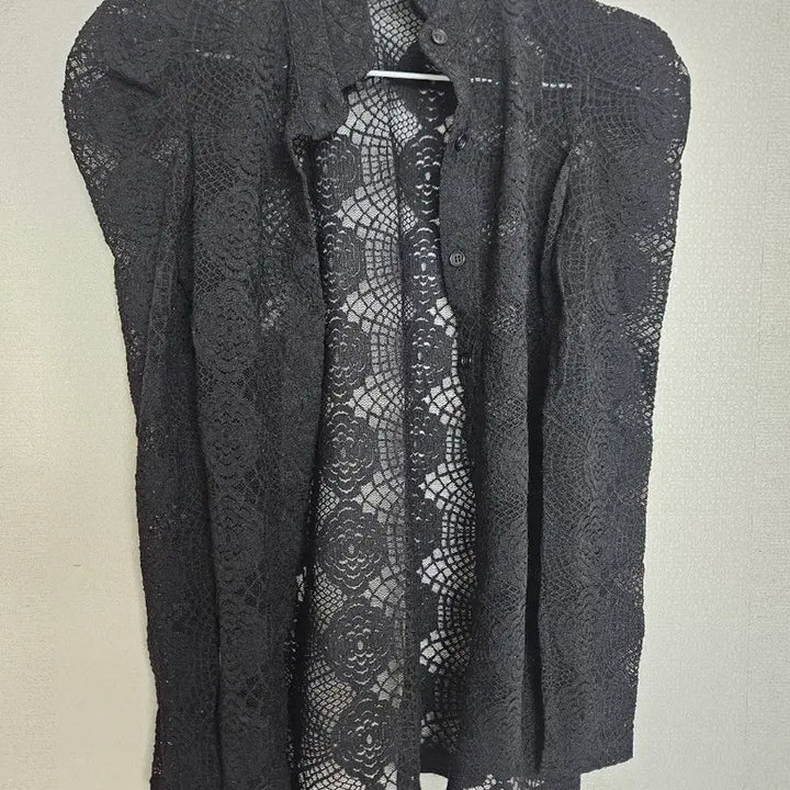 [BUNJANG] Black Lace Blouse / 블랙 레이스 셔츠 블라우스