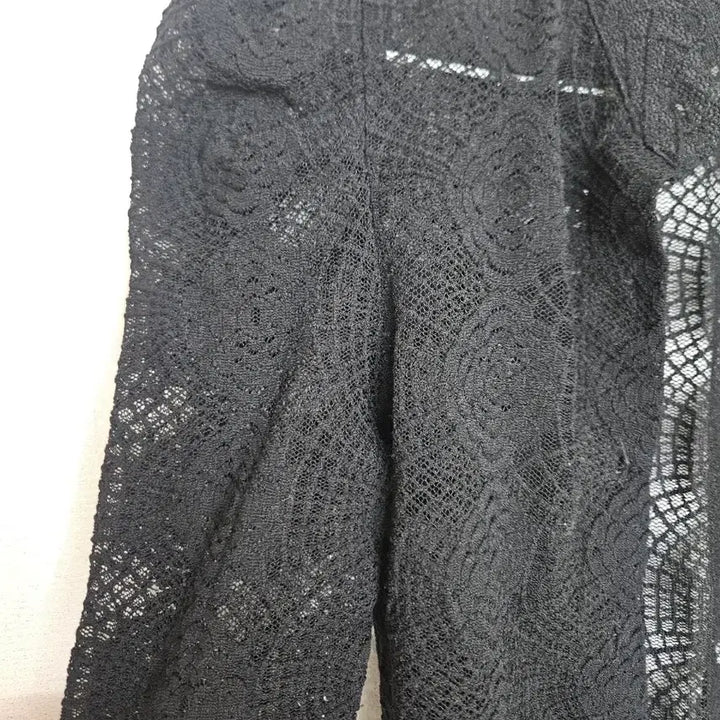 [BUNJANG] Black Lace Blouse / 블랙 레이스 셔츠 블라우스