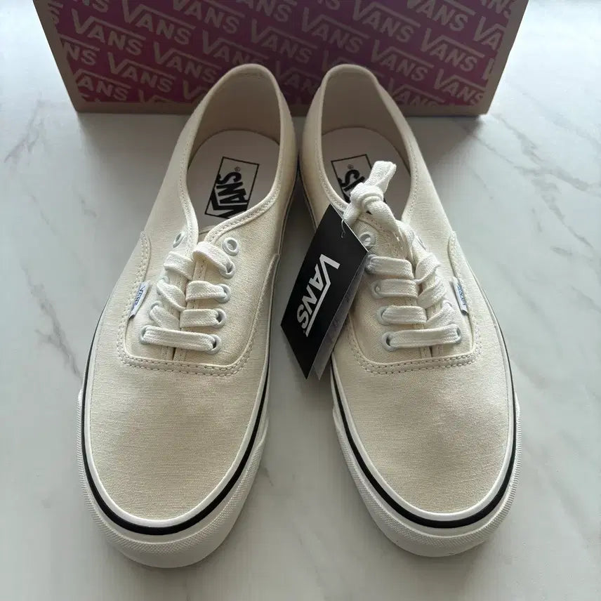[BUNJANG] Vans Anaheim Authentic Ivory Sneakers / VANS 반스 에너하임 애너하임 어센틱 아이보리 270 미착용 새상품