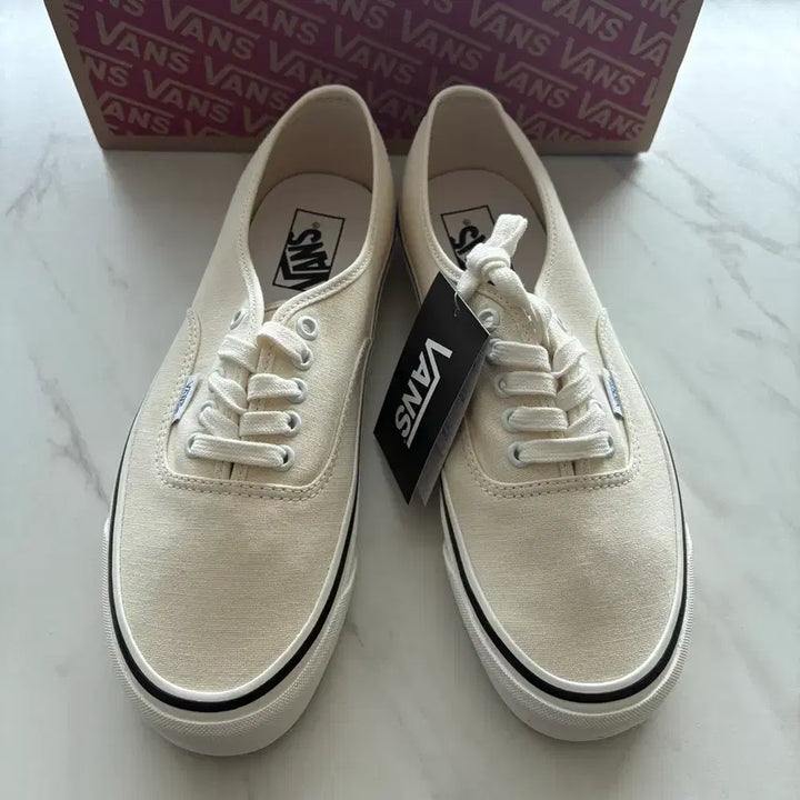 [BUNJANG] Vans Anaheim Authentic Ivory Sneakers / VANS 반스 에너하임 애너하임 어센틱 아이보리 270 미착용 새상품