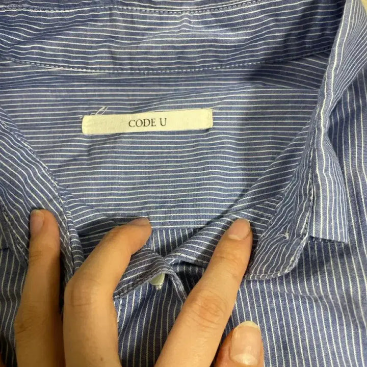 [BUNJANG] Code:Yu Striped Shirt / 코드유 셔츠