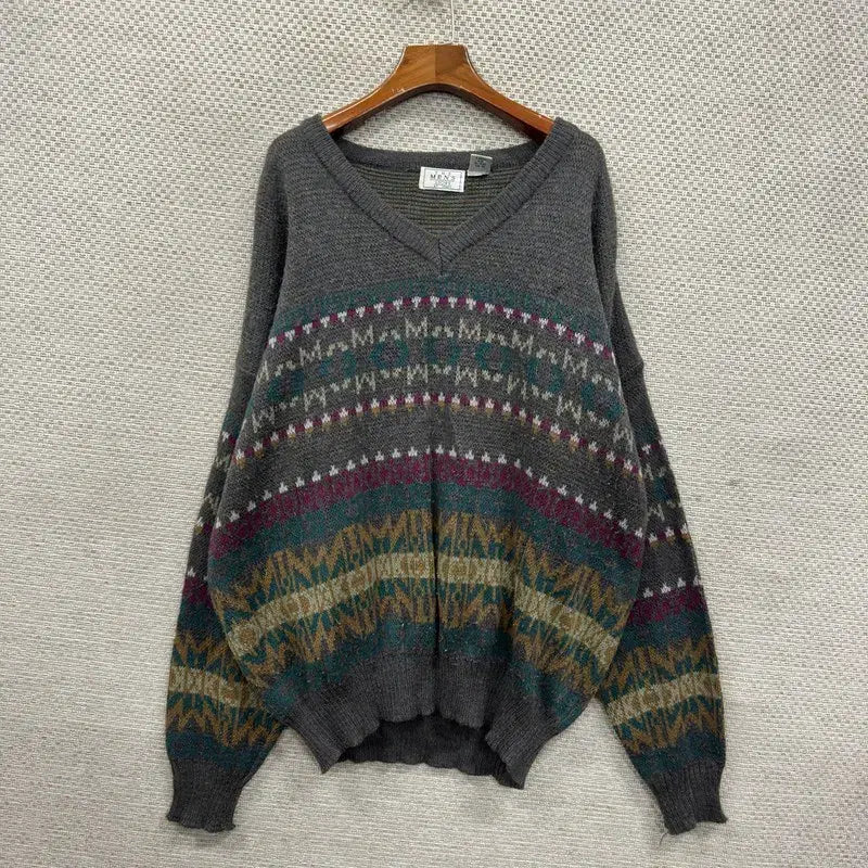 [BUNJANG] Vintage V-Neck Wool Knit 2XL / 빈티지 브이넥 울 니트 2XL M15790