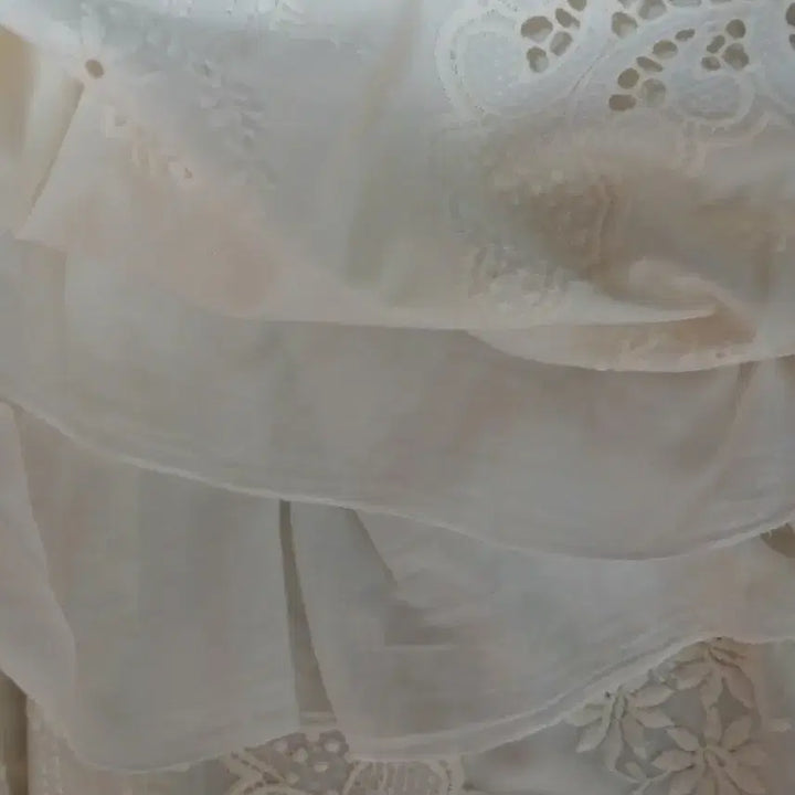[BUNJANG] Cotton Lace Skirt / 면 레이스 스커트 치마 기장 84정도