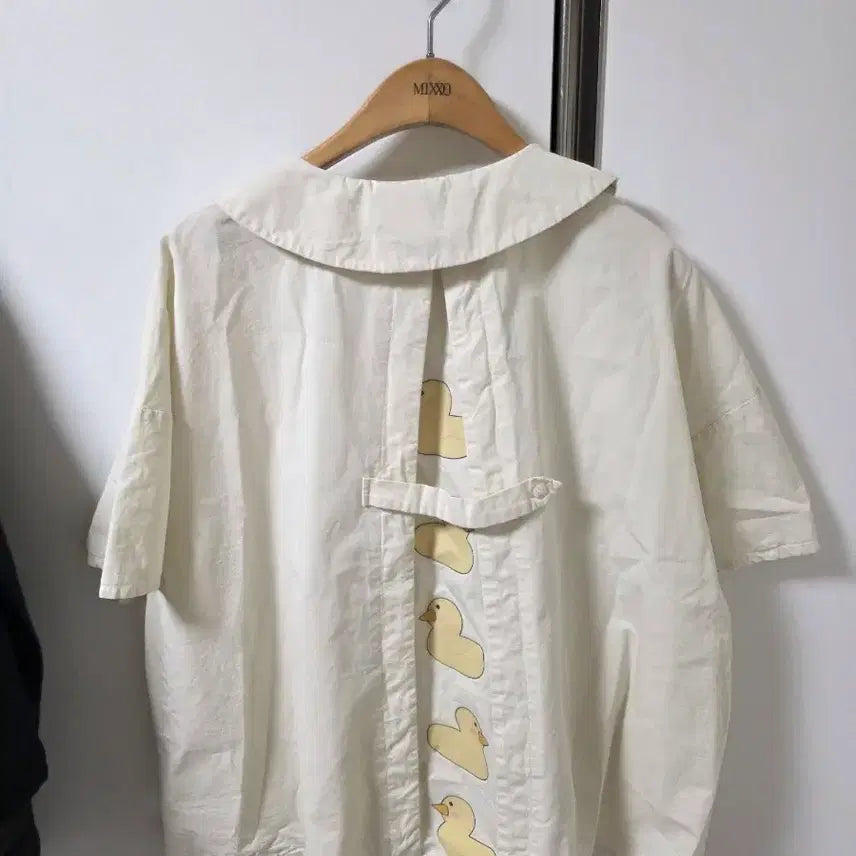 [SOLD OUT] 일제오리 캐릭터 카라 반팔티 아이보리