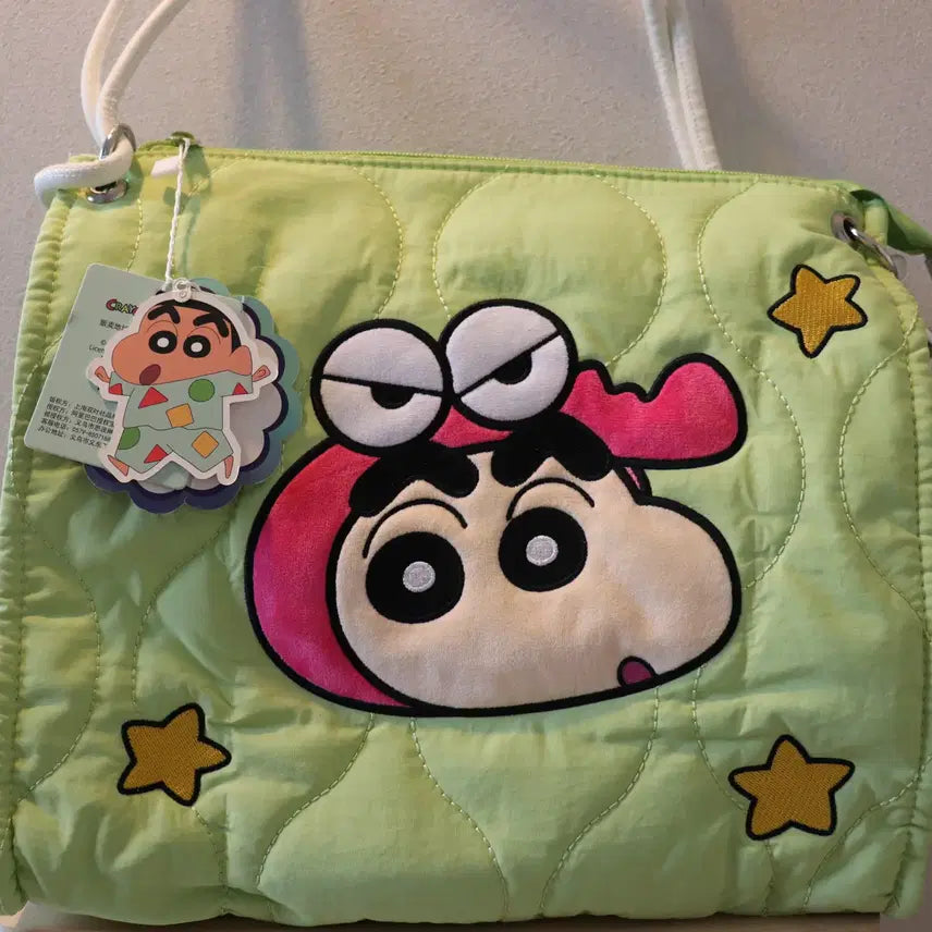 [BUNJANG] Crayon Shin-chan Quilted Shoulder Bag / 새상품) 짱구 퀼팅 가방