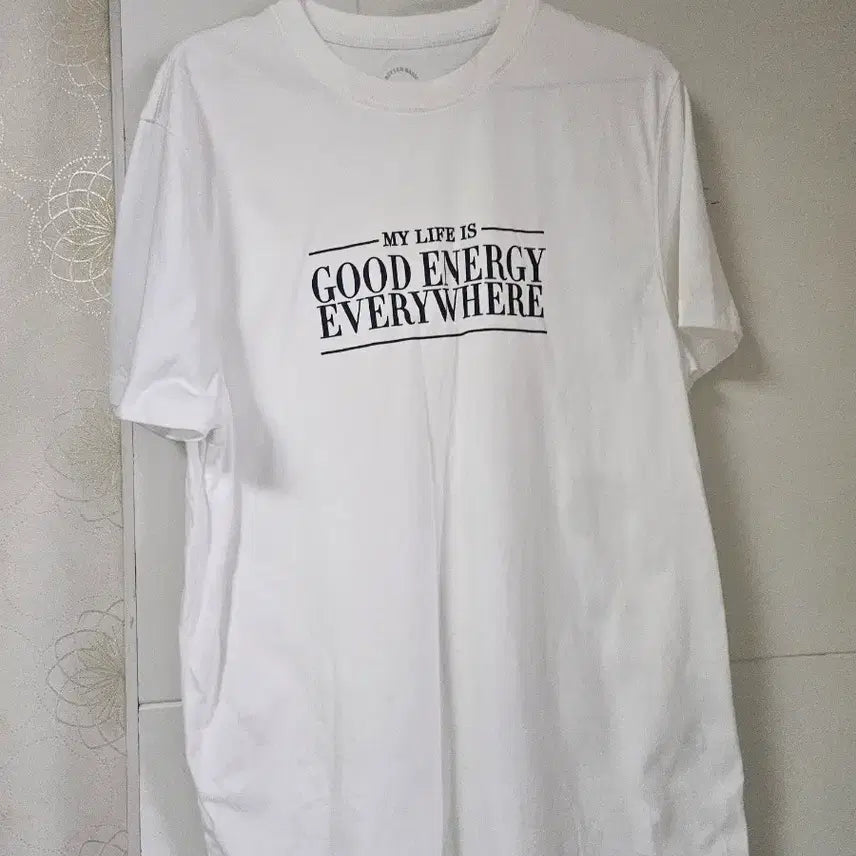 [BUNJANG] Giordano Basic White Printed Short Sleeve T-Shirt / 지오다노베이직 흰색 프린팅 반팔티