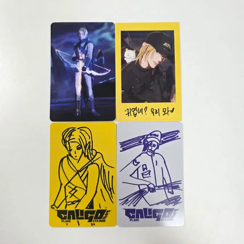 [SOLD OUT] 플레이브 칼리고2 칼파투 포카앨범 앨포 노아 낙서 포카 일괄 4장