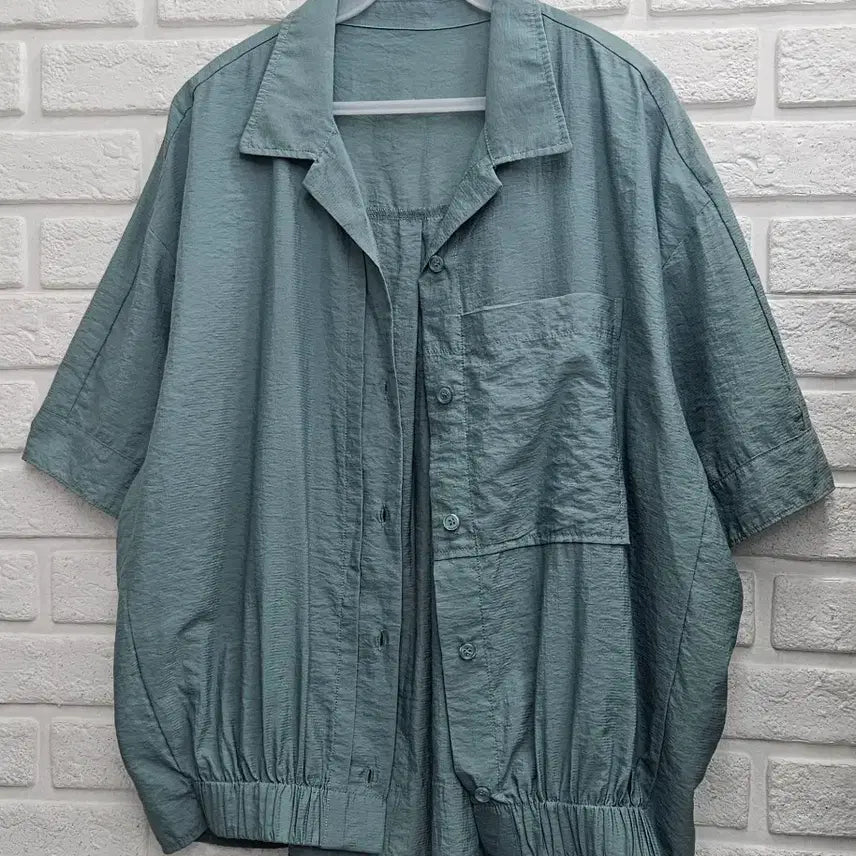 [SOLD OUT] A4286  박시핏 민트색  셔츠쟈켓(AILENE)
