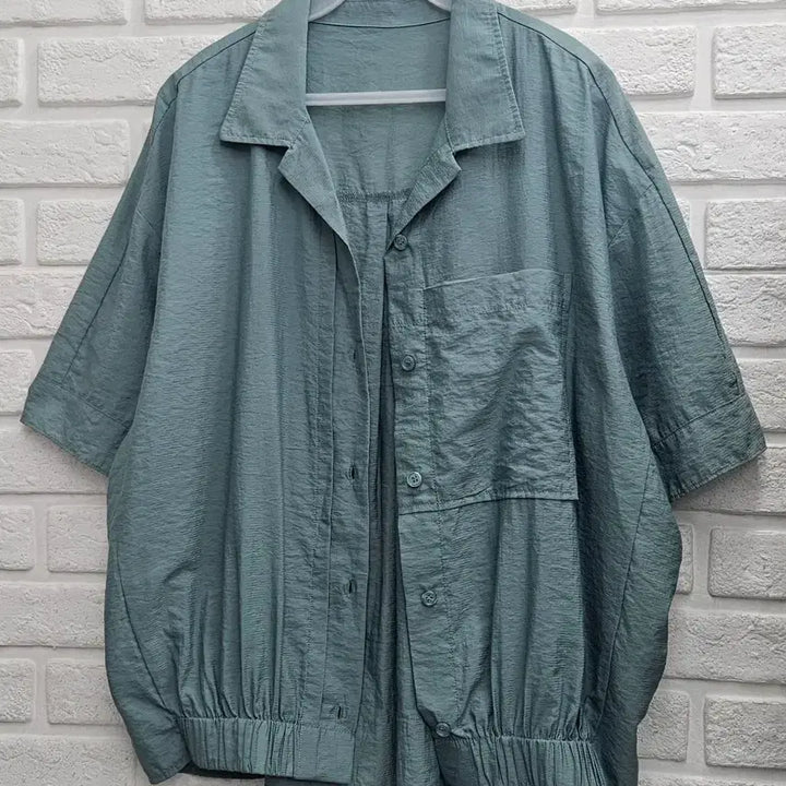 [SOLD OUT] A4286  박시핏 민트색  셔츠쟈켓(AILENE)