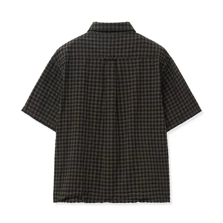 [BUNJANG] Nohant Checkered Shirt Brown / [2] 노운 체크 셔츠 브라운