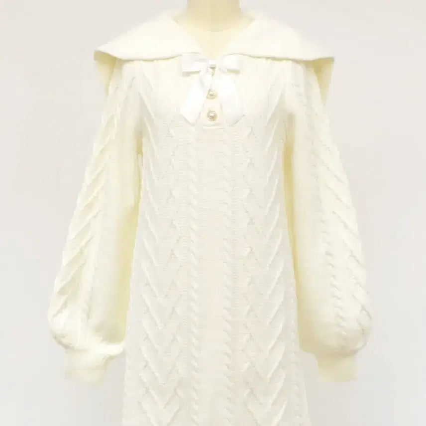 [BUNJANG] Amabel Ivory Knit Dress / 아마벨 니트원피스 아이보리