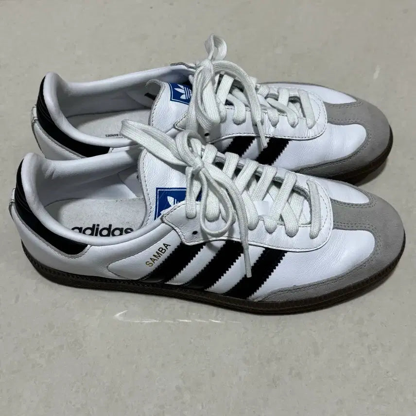 [BUNJANG] Adidas Samba OG Cloud White Sneakers / 250 아디다스 삼바 OG 클라우드 화이트