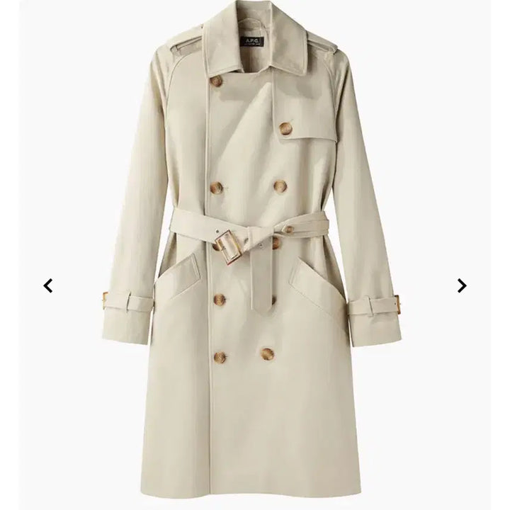 [BUNJANG] A.P.C. Trench Coat (XS Beige) / A.P.C. 아페쎄 면혼방 트렌치코트(XS 베이지)