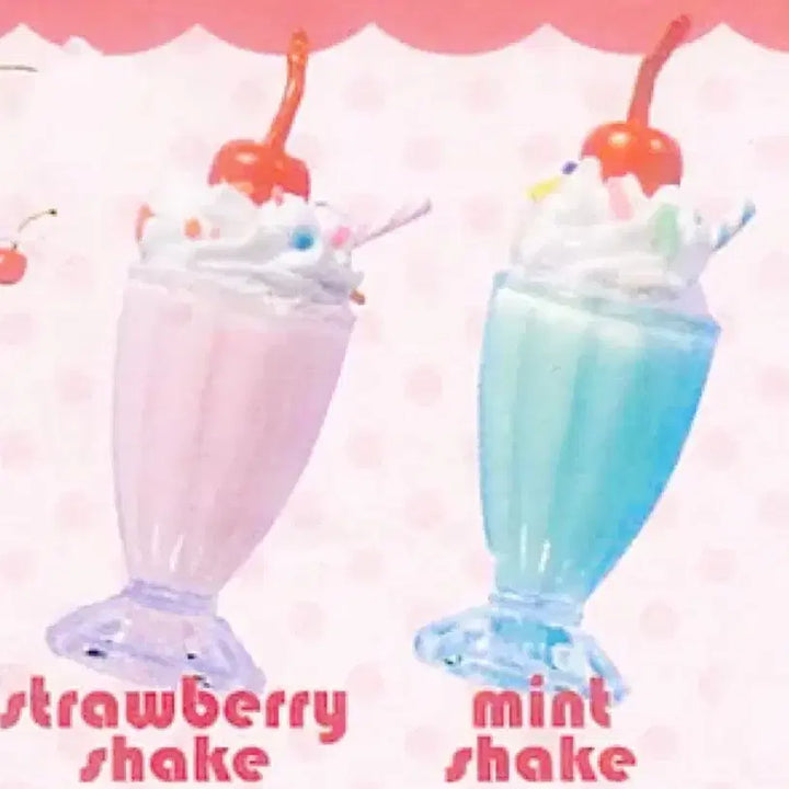 [BUNJANG] Gachapon Milkshake Miniature Set (2 Types) / 일본 가챠 밀크 쉐이크 미니어처 2종 일괄판매
