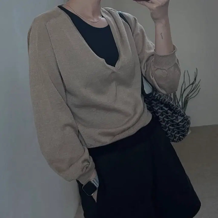 [BUNJANG] 쥴린 레이어드 니트 / 쥴린 레이어드 니트