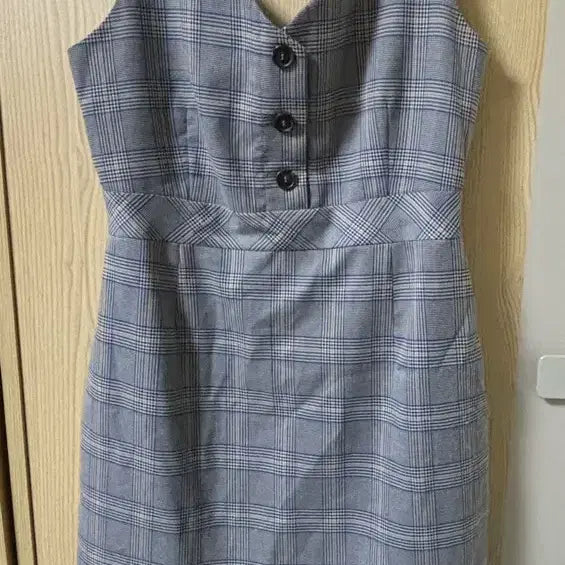 [BUNJANG] 8 Seconds Check Pattern Flare Mini Dress / 에잇세컨즈 체크 패턴 플레어 미니 원피스