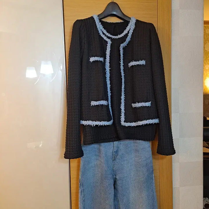 [BUNJANG] Ensemble Knit Set + Jeans + Elastic Slacks Set / 앙상블  세트 니트 새제품  프리사이즈+ 청바지 새제품+밴딩슬랙스새제품