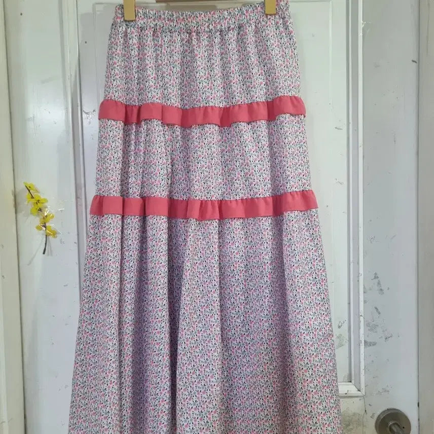 [BUNJANG] Long Skirt with Lining / 여름 안감있는. 고급스러운 롱스커트. 깨끗해요. 28까지