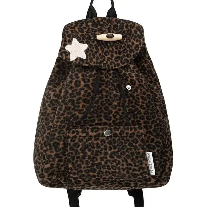 [BUNJANG] The Museum Visitor Leopard Backpack Brown Leopard Bag / (새상품)더뮤지엄비지터 레오파드 백팩 브라운 호피 가방 무신사 별 빈티지