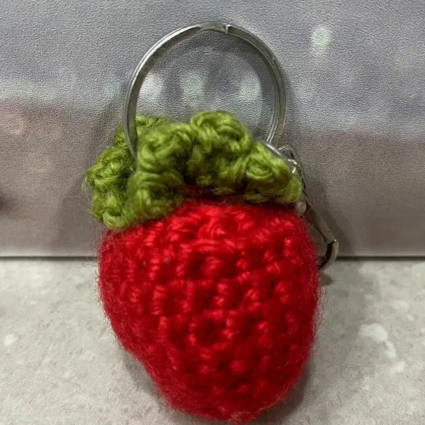 [BUNJANG] Handmade Orange and Strawberry Keyring / [*무료배송*] 핸드메이드 귤, 딸기 키링