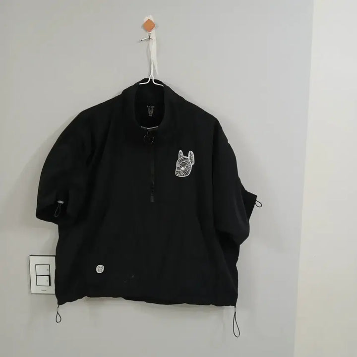 [BUNJANG] Life Work Black Short-Sleeve Anorak / Life Work 검정색 반팔 아노락 정품 free