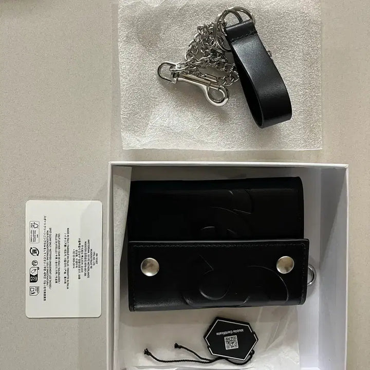 [BUNJANG] Supreme Leather Chain Wallet Black / 슈프림 레더 체인 지갑 블랙