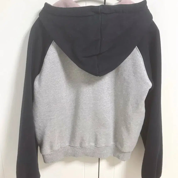 [BUNJANG] Freenda Big Patch Raglan Hood Zip-Up Gray / 프렌다 후드집업
