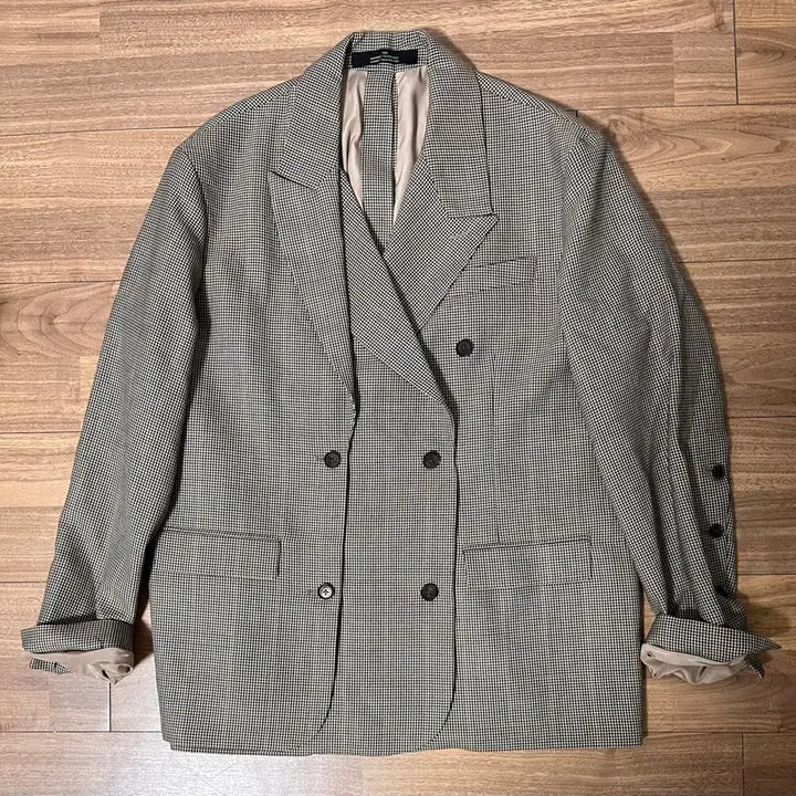 [BUNJANG] ROKH Double-Breasted Check Blazer (FR 38) / Rokh 더블 브레스트 체크 자켓 (FR 38)