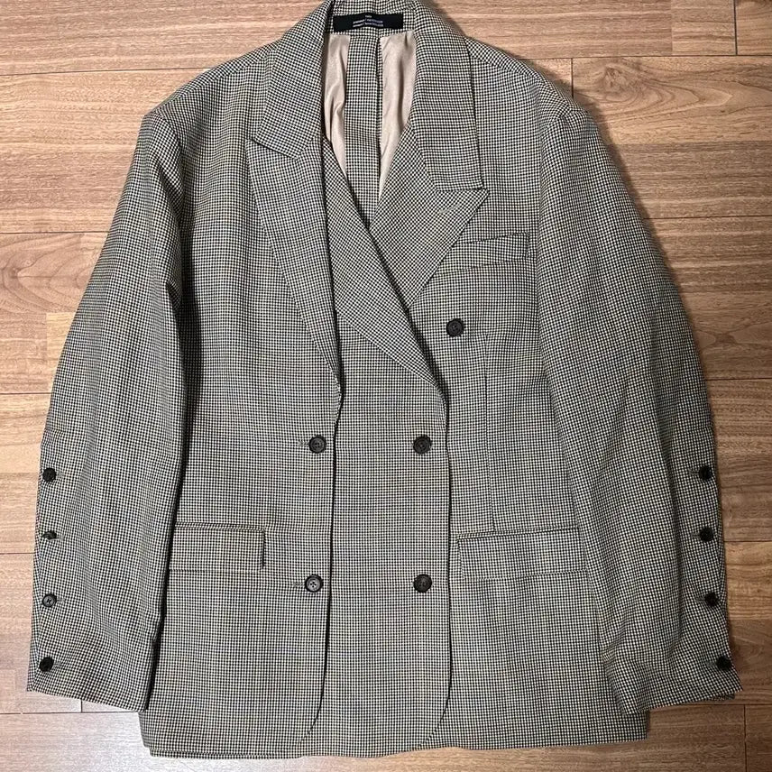[BUNJANG] ROKH Double-Breasted Check Blazer (FR 38) / Rokh 더블 브레스트 체크 자켓 (FR 38)