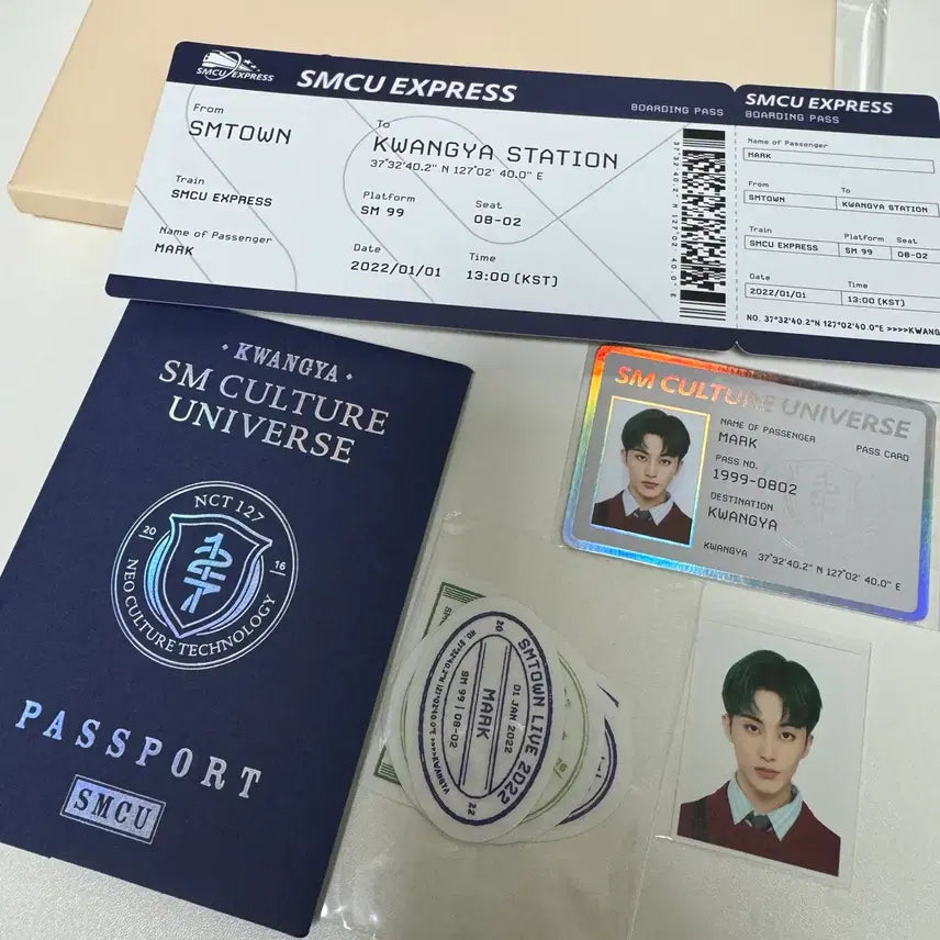 [BUNJANG] NCT Mark SMCU Passport Set / 엔시티 마크 smcu 여권 세트 양도
