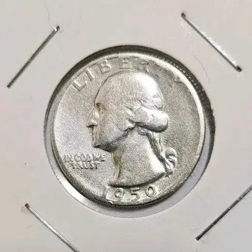 [BUNJANG] US 1950 Quarter Dollar Silver Coin / (은화)미국 1950년 25센트 쿼터 달러(동전.외국주화)04